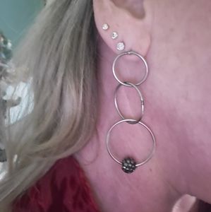Dangle Hoop Earrings